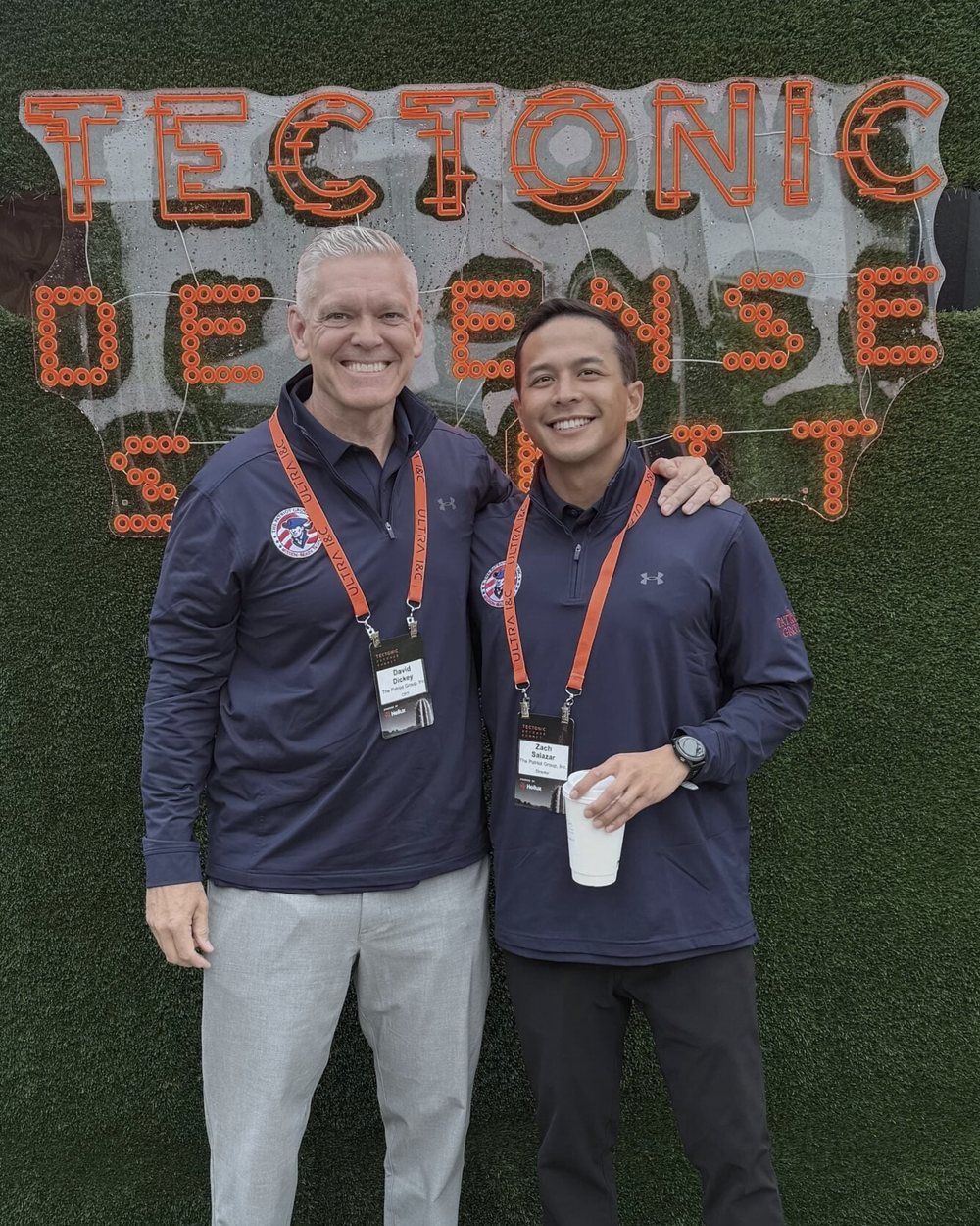 David Dickey and Zach Salazar at the Tectonic Defense Summit 2026